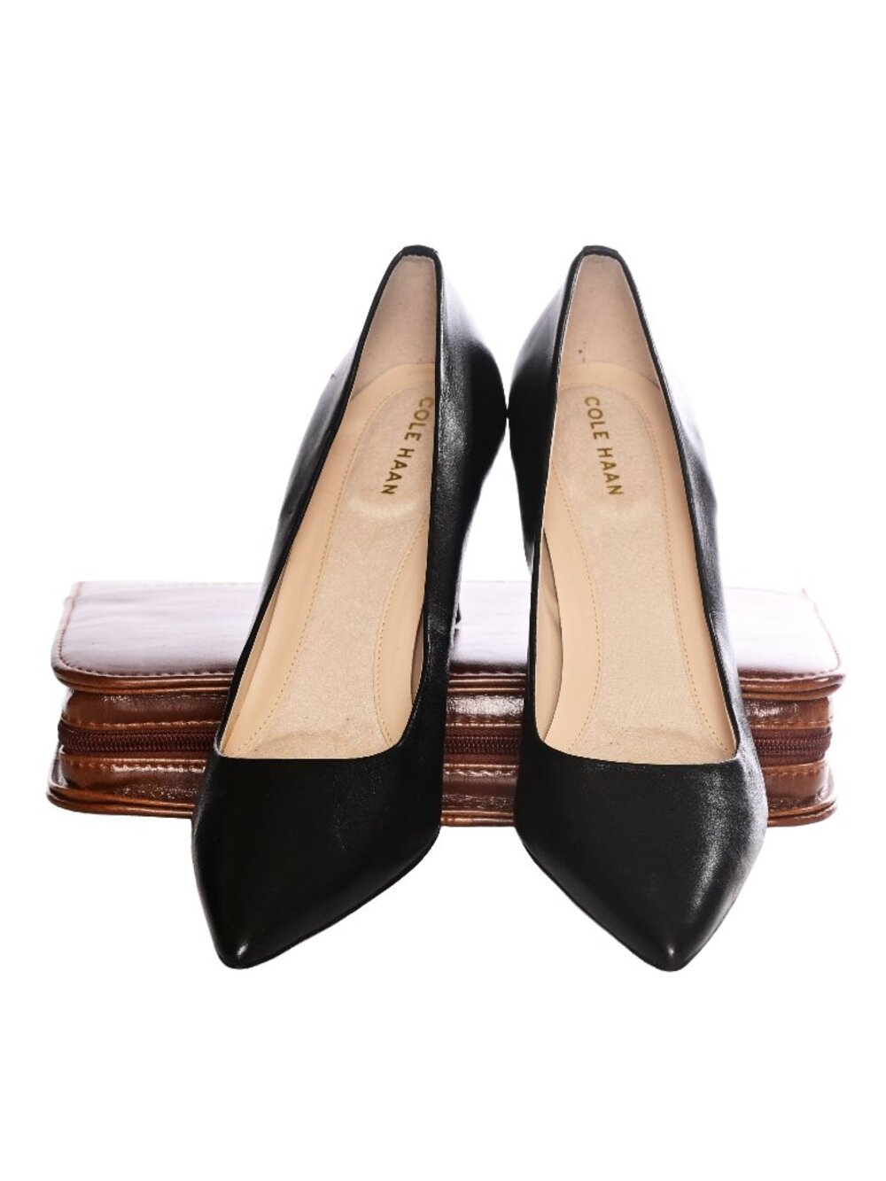 COLE HAAN Black Leather Pointed Toe Stiletto Heels
Women’s Sz 8~ Classic Styling - Picture 7 of 11